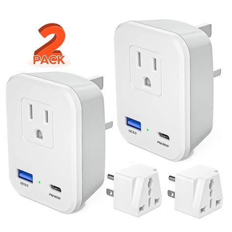 US to UK Ireland Travel Power Adapter with 1 Universal Outlet to US ...