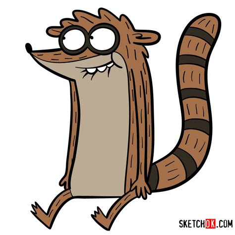 How to Draw Rigby: Regular Show Raccoon Character Guide