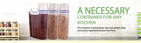Buy THREE65DAYS 2 Kg Rice Airtight Dry Food Storage Containers,Bpa Free ...