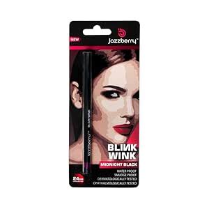 Buy JAZZBERRY Blinkwink All Day Wear Kajal Pencil Midnight Black ...