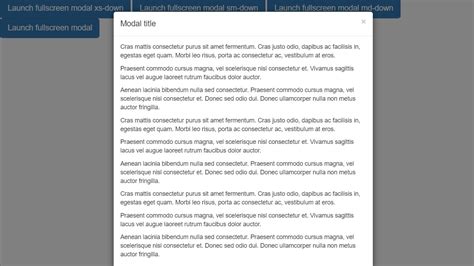 Bootstrap Modal Examples 的图像结果