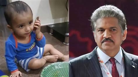 Anand Mahindra Shares Viral Video Of Kid Confused Food As Phone | Viral ...
