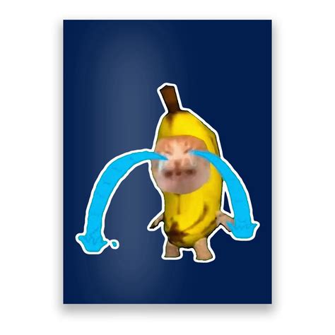Crying Banana Cat Meme Poster | TeeShirtPalace