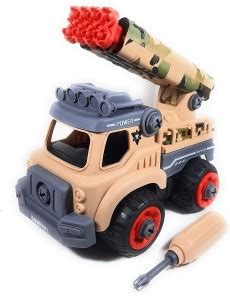 Joy Stories Friction Powered Unbreakable Army Truck Toy for Kids|DIY ...
