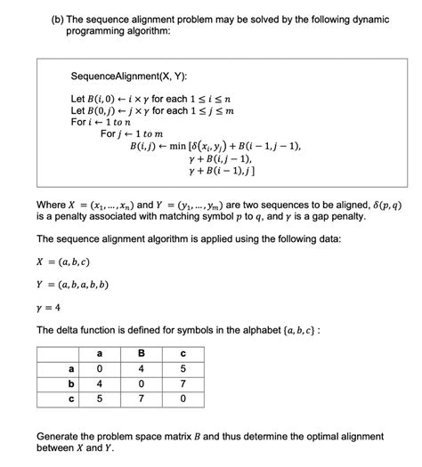 Image result for Dynamic Programming Algorithm Sequence Alignment