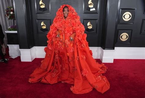 See what celebs wore on the Grammys red carpet