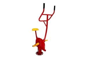 Body Maxx Outdoor Exercise Bicycle, Fixed Gym Equipment, Red and Yellow ...