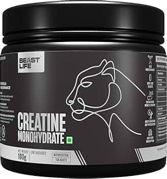 BEASTLIFE Super Micronized Creatine Monohydrate Unflavoured 100G ...