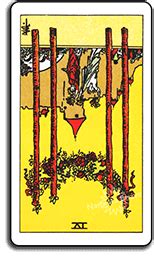 Four Of Wands- The Suit Of Cups Minor Arcana Cards And Meaning From The ...