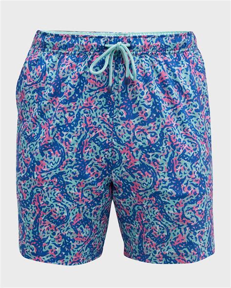 Peter Millar Men's Hammerhead Camo Swim Trunks | Neiman Marcus