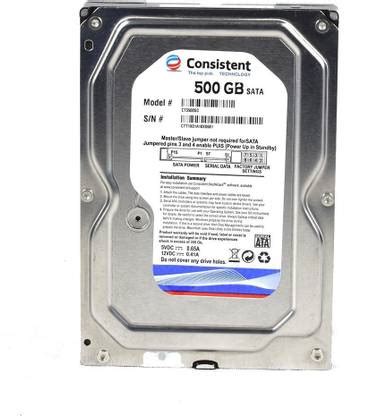 Consistent 500gb 500 GB Desktop Internal Hard Disk Drive (500gb ...