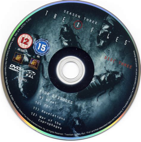 Sticker de X files saison 3 DVD 3 - Cinéma Passion