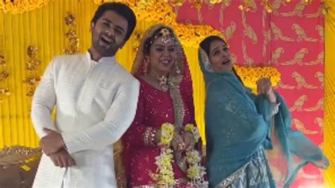 दीपिका कक्कड़ और शोएब इब्राहिम के साथ स्टेज पर जमकर नाचीं दुल्हन, सबा ...