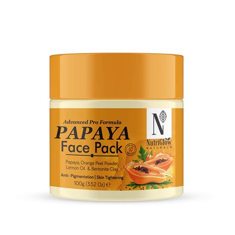 Buy NutriGlow NATURAL'S Advanced Pro Formula Papaya Face pack, Clay ...