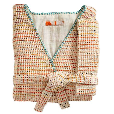 Fair Trade Relaxation Gifts | Sari Waffle Weave Bath Robe | SERRV