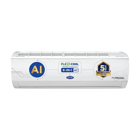 Carrier 1.5 Ton 5 Star Inverter Split AC (Copper,ESTER Dxi, 6-in-1 ...