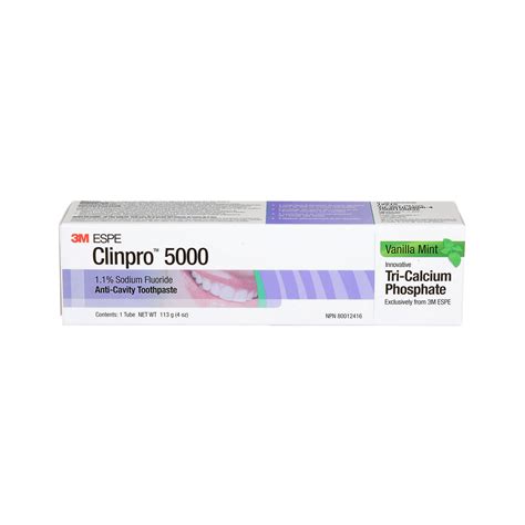 3M™ Clinpro™ 5000 Anti-Cavity Toothpaste For Orthodontic Use - 1.1% Sodium Fluoride