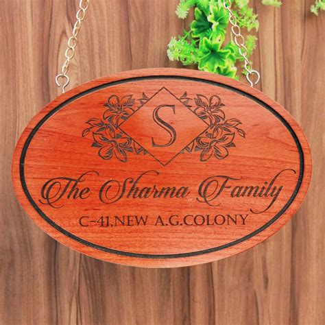 Personalized Last Name Sign | Wooden Hanging Sign | Custom Family Sign ...