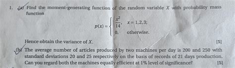 Image result for Moment Generating Function of Random Variable