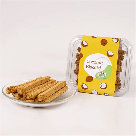 FOURTHIRTY Four Thirty Coconut Biscotti|Tasty Healthy Snacks|Gluten ...