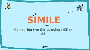 Poetic Devices (simile/ alliteration ) by Liudmila Chizh | TPT