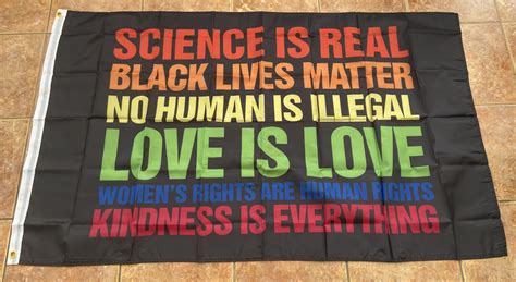 Science is Real (BLM) Black Lives Matter 5'x3' - World Flag Shop