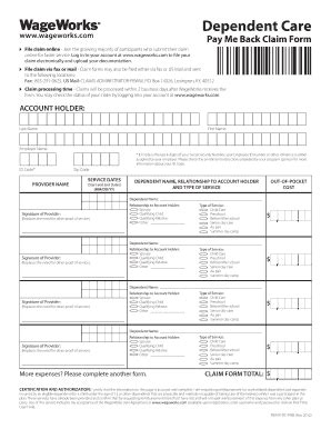 (ERA) Dependent Care Claim - ETF - Etf Wi - Fill and Sign Printable ...