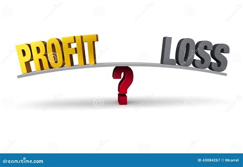 Profit or Loss? stock illustration. Illustration of question - 43084267