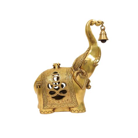 BRASS ELEPHANT WITH TEA LIGHT HOLDER – Ragaarts