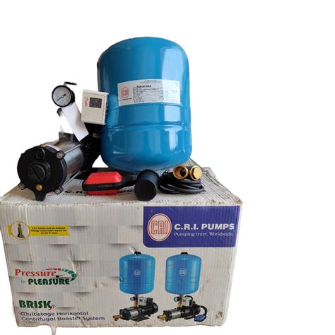 CRI 1 HP pressure Booster Pump with 24 ltr Pressure Tank And Float ...