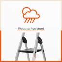 Bathla Advance Carbon 3 Step Aluminium Ladder for Home (Black ...