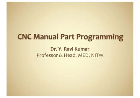 05 CNC Manual Part Programming: Fundamentals & Applications - Studocu