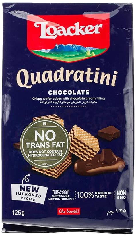 Loacker Quadratini Chocolate Bite Size Wafer Cookies,125 GMS : Amazon ...