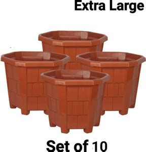 GreenLove New Gardening Plant Containers Gamla Pot Plastic Flower Pot ...