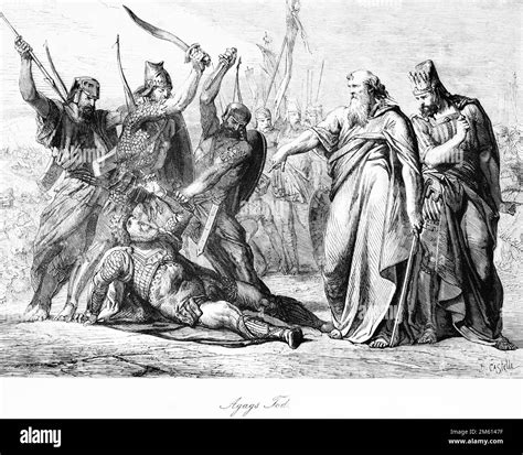 Death of Agag, Bible, Old Testament, First Book of Samuel, historical ...