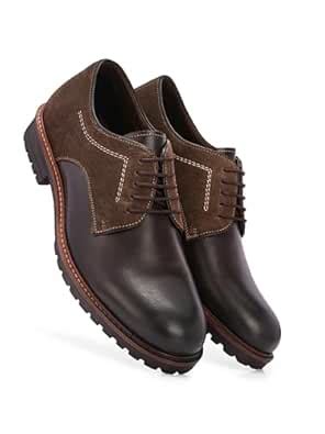 Buy Harrykson London Men’s Suede and Leather Rugged Lace-Up Shoes with ...