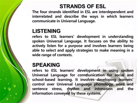English as Second Language (ESP) | PPTX