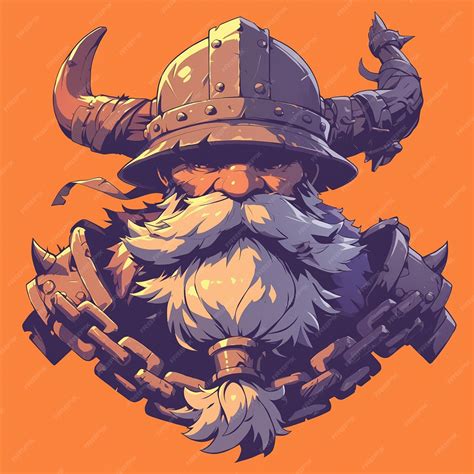 Danish man in traditional viking blacksmiths gear | Premium AI ...