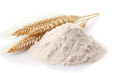 Premium Photo | Baking Essential White Wheat Flour on a White or Clear ...