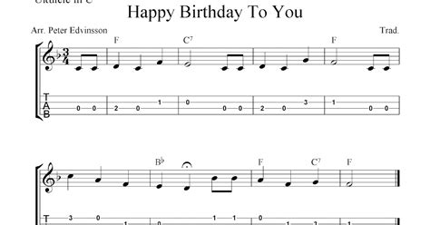 Baritone Ukulele Chords For Happy Birthday at Mikayla Whish blog