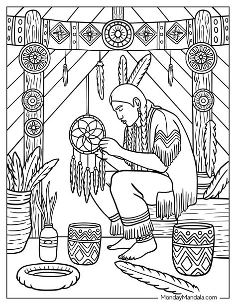 Native American Food Coloring Pages Native American Coloring Page