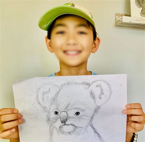 Real - life koala drawing by Tyson