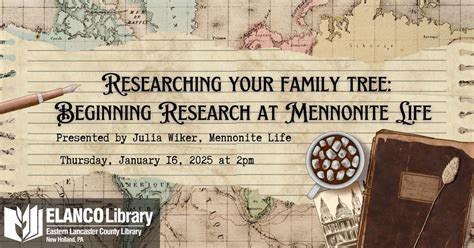 Researching Your Family Tree: Beginning Research at Mennonite Life ...