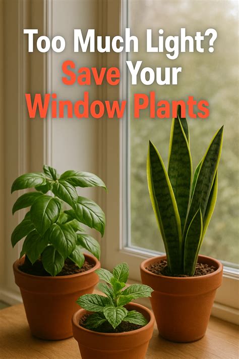 Too Much Light? Save Your Window Plants - How To Grow Plant