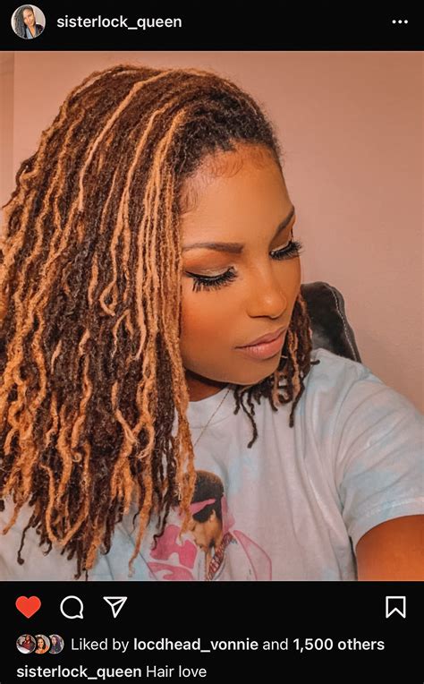 My Sisterlocks Hair Color » Tasha On Lock | Short locs hairstyles, Locs ...