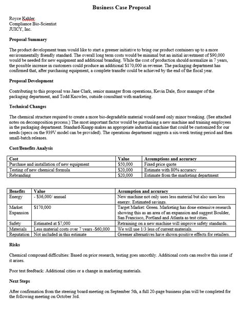 Image result for Proposal Writing Example