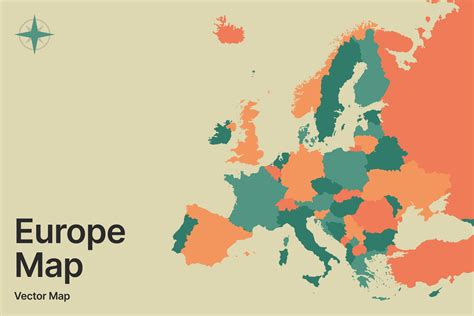 Europe Map Vector 的图像结果
