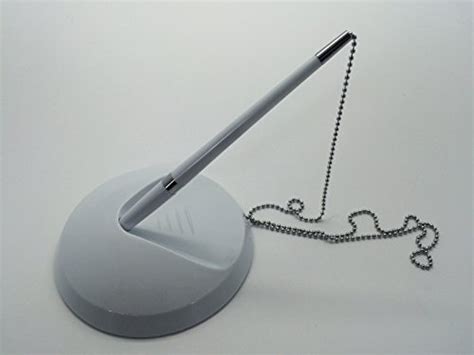 Reception Pen On Chain with Stand - Ideal for Home,School,Bank (White ...