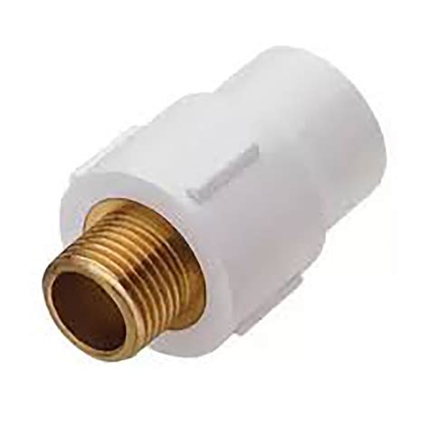 UPVC Male Adaptor Brass Threaded MABT (SCH 80) 2cm (3/4 inch) (2 Pcs ...