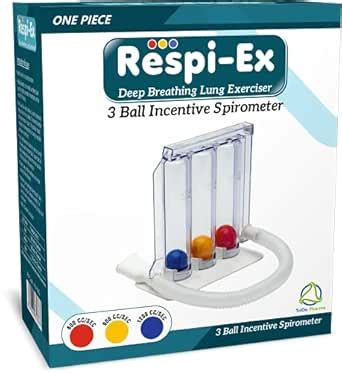 Respi-Ex Deep Breathing Lung Exerciser | Washable & Hygienic | Breath ...